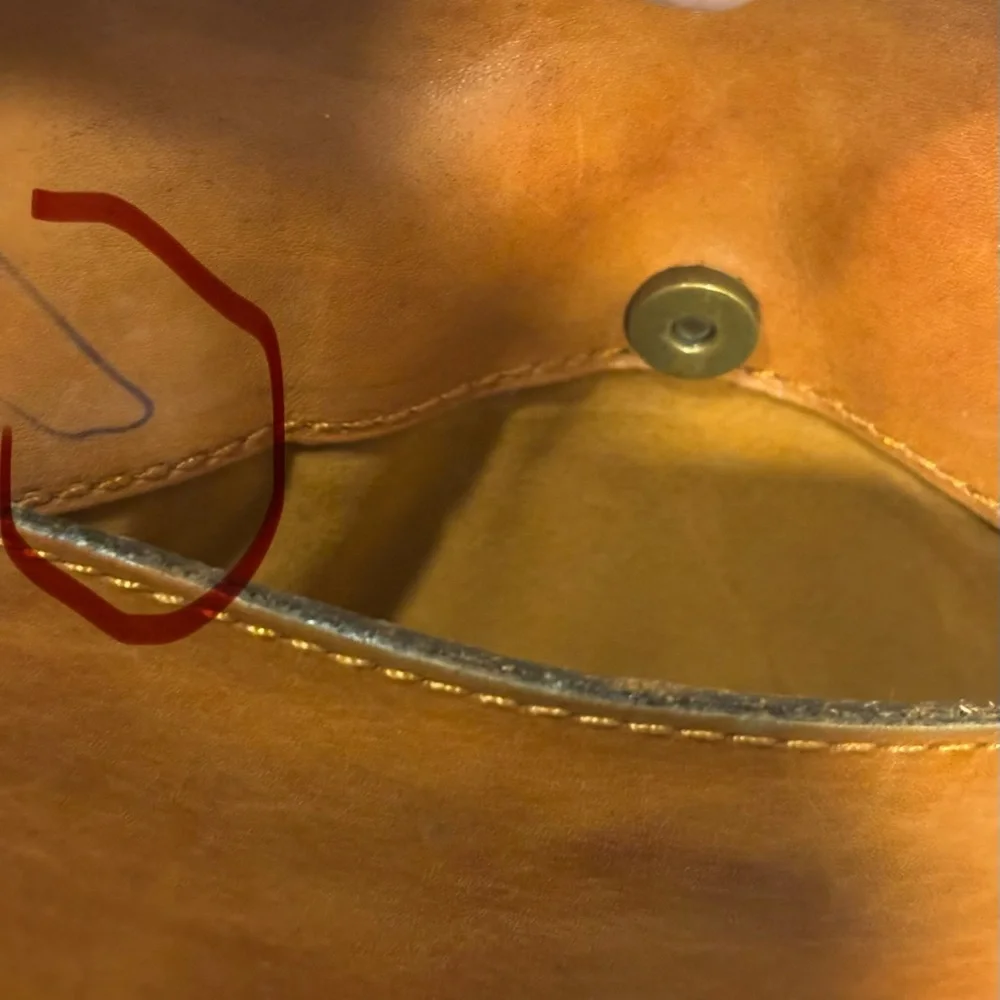 Patricia Nash Tan Leather Crossbody Bag with Floral Design - Picture 14 of 16